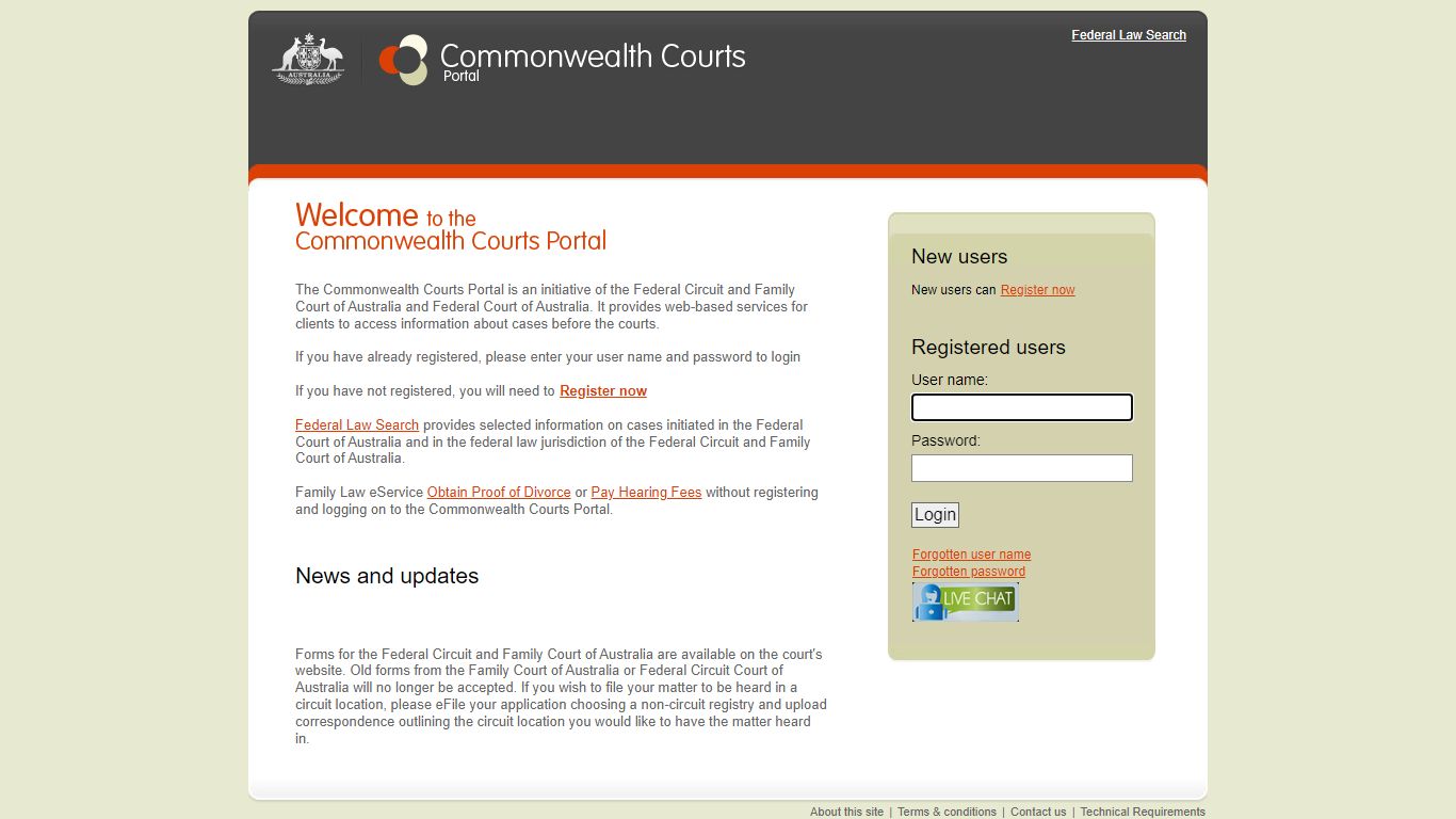 Commonwealth Courts Portal